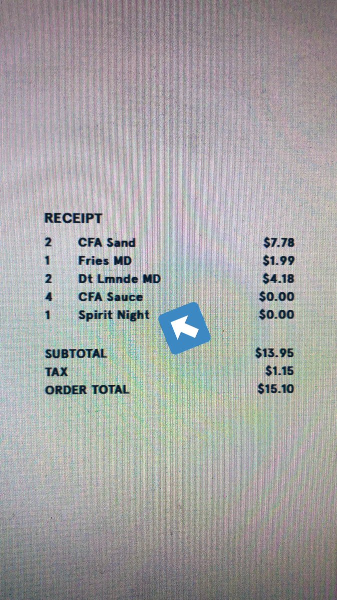 HornJATS's tweet photo. Tell ur cashier when you order so your receipt will show Spirit Night on it for $0. See pic below for example. Thank you for supporting your Horn Jaguar Athletic Training program! https://t.co/AlTiczWgPf