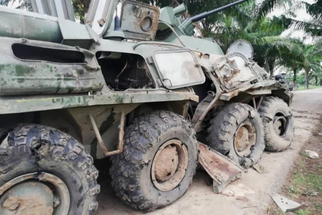 Un ataque a un vehículo blindado BTR-80A del Ejército de #🇻🇪Venezuela deja 2 muertos y 9 heridos
#blindado #ejercitovenezolano #acorazado #carrodecombate 
defensa.com/venezuela/ataq…