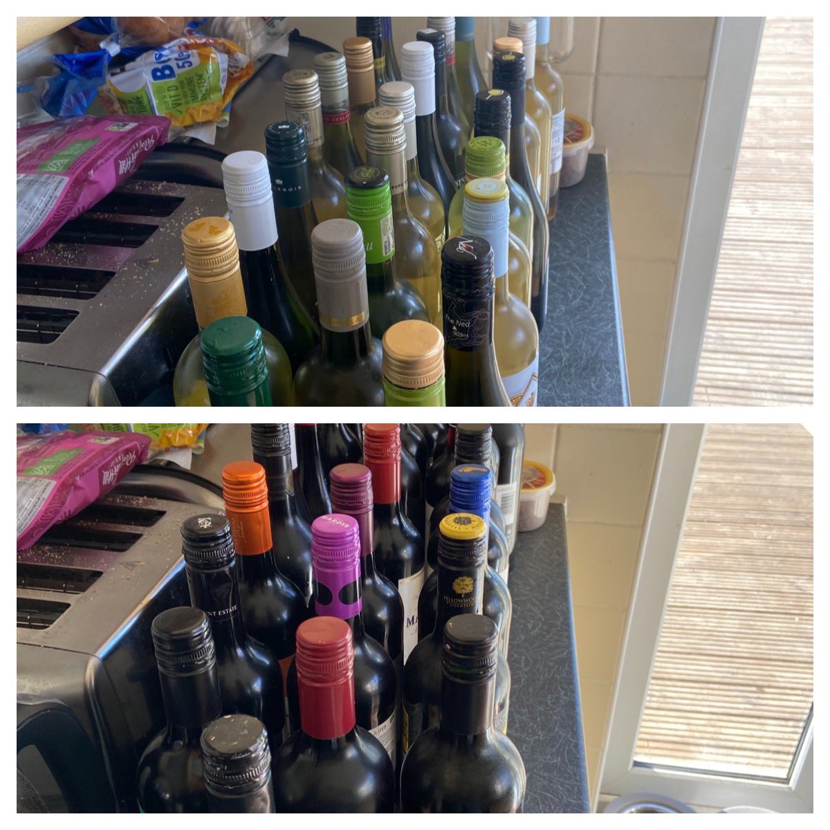 dougiebader's tweet image. Home brew wine has been bottled now ready for the ability to invite friends round to sample it. @karencolly