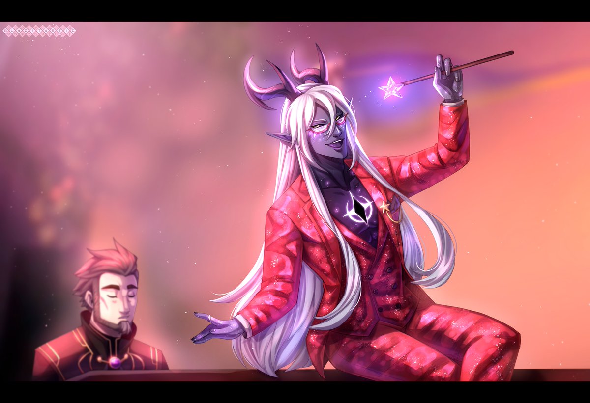 Blazitastic's tweet photo. 🎶I need a hero
I'm holding out for a hero 'til the end of the night 🎶

Fairy godfather aaravos because the best villains are those who sing! 

#Aaravos #TheDragonPrince #TDP #Viren https://t.co/SCyRDUHNVf