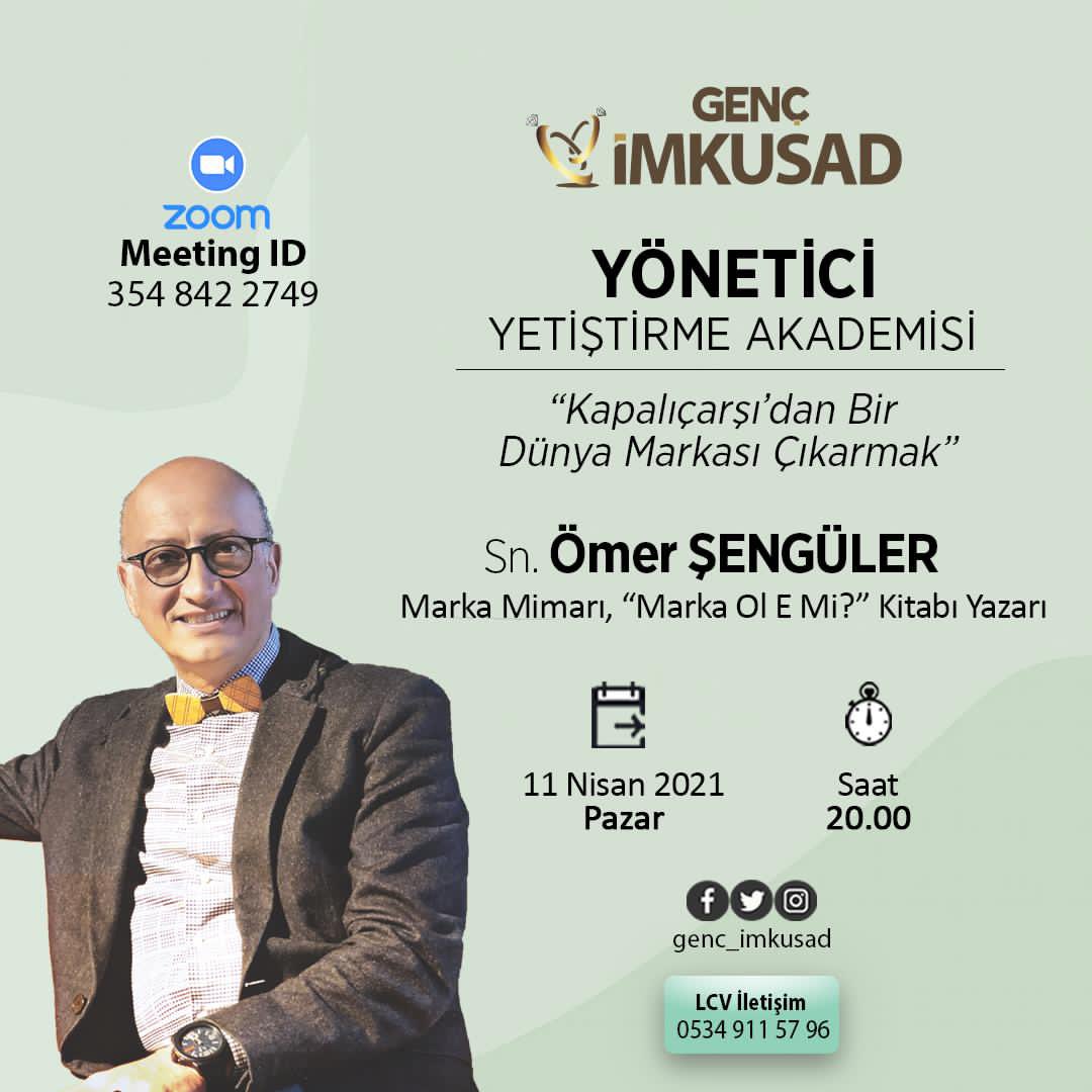 Altın, gümüş, pırlanta, değerli ya da değersiz taşlarla takı,yüzük,kolye, ziynet eşyası üreten ve bir DÜNYA MARKASI olmak isteyen tasarımcı,mücevherci girişimcileri Pazar akşamı sohbetime bekliyorum 🙏
Ücretsiz kayıt için: Instagram <a href="/genc_imkusad/">Genç İMKUSAD</a>

#kapalıçarşı #takıtasarım #marka