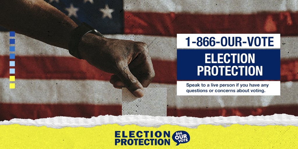 Election Protection on Twitter "The Election Protection hotline is