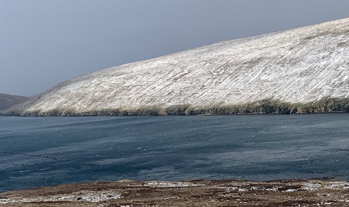 PromoteShetland's tweet photo. A wintry Easter Monday in Shetland ❄️ https://t.co/fWrM0h7k1Y