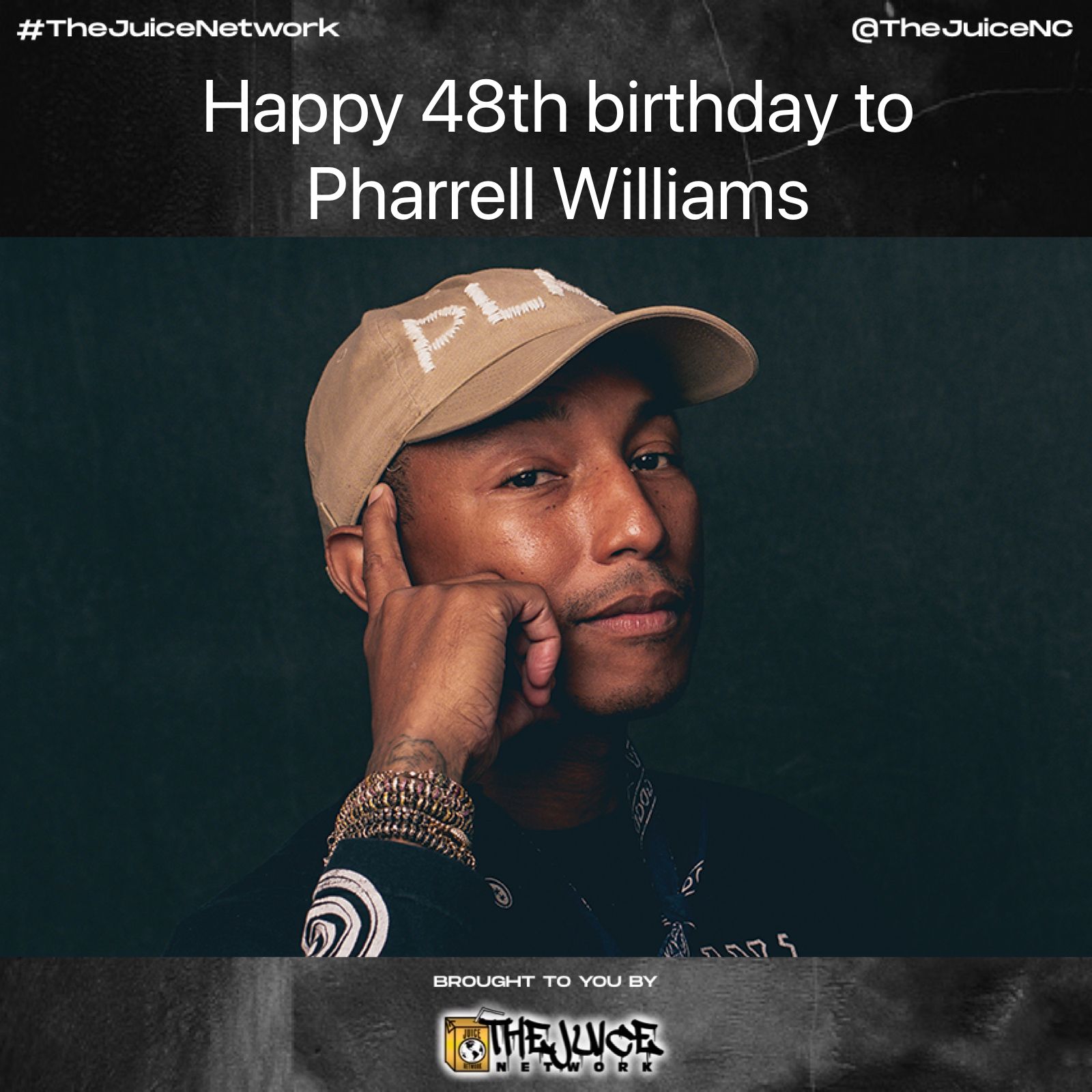 Happy 48th birthday to Pharrell Williams!    