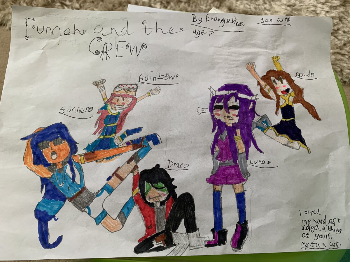 namesj3's tweet photo. @ItsFunneh my daughter and mum have been doing this picture for 2 weeks and I promised to show you! https://t.co/5GRzx5Hxy3