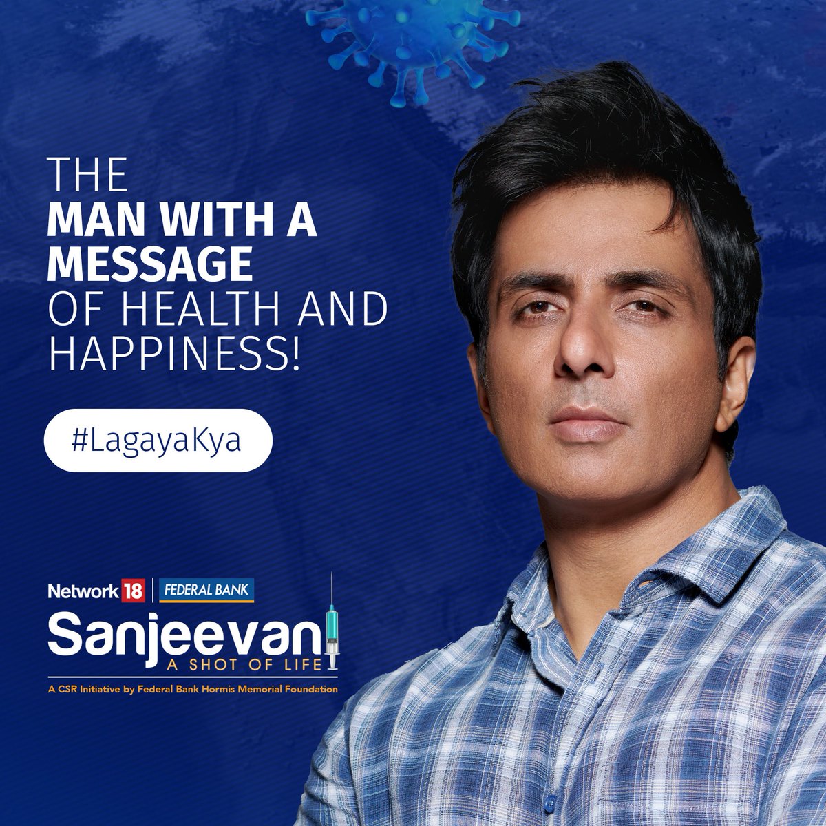moneycontrolcom's tweet photo. .@Network18Group #Sanjeevani – A Shot Of Life, a CSR initiative by @FederalBankLtd to educate and provide Covid-19 vaccinations to all Indians, has the perfect brand ambassador in actor and activist, @SonuSood. Watch him flag off this pivotal movement on #WorldHealthDay. https://t.co/H1MMrjEaRs