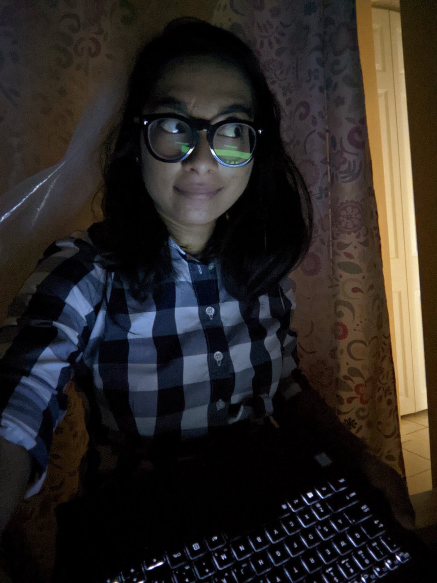 Today's home office: logging on to the remote portal in a dark bathtub while playing hide and seek with a Kindergartener on spring break.