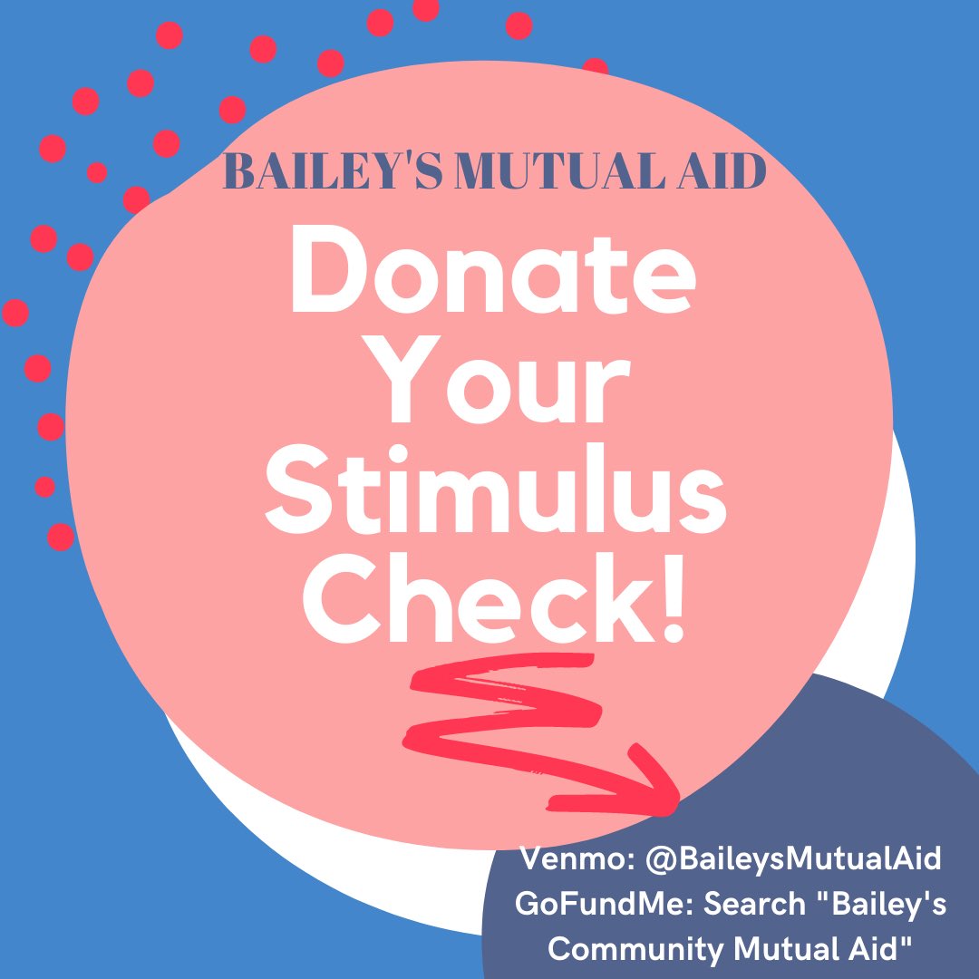 Bailey’s Mutual Aid is a collective of teachers, parents, and community organizers who work with families in the Bailey's Crossroads and Falls Church area. Through donations they provide essential support to families.  Consider donating your stimulus check. Thank you!