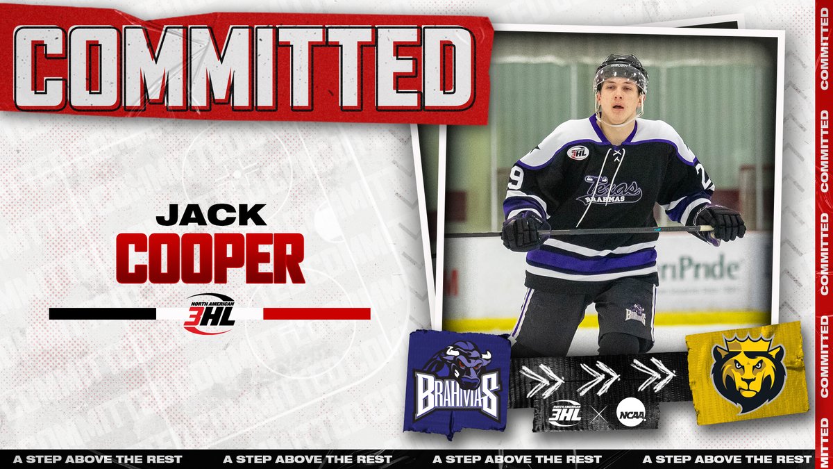 NA3HL's tweet photo. #NA3HL Commitment Alert: @TXBrahmas forward Jack Cooper has committed to play NCAA Division III hockey for @KingsMHockey #StepAbovetheRest https://t.co/jjuAQAdH3P https://t.co/SpBCcZVhsX
