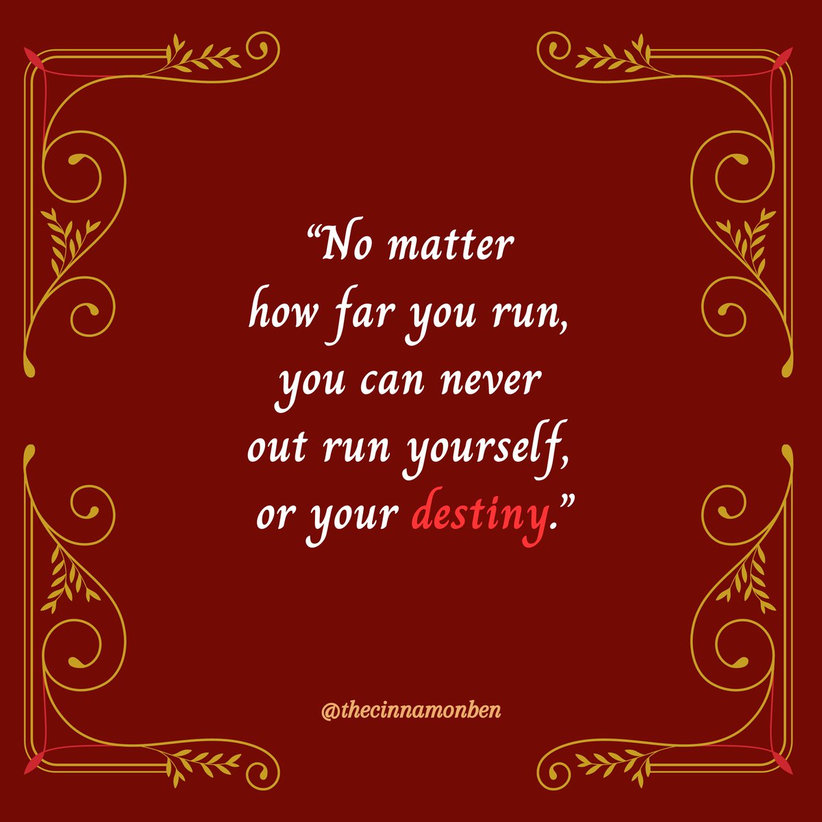 zoidarthaus's tweet photo. We’ve been running all our lives. 
Take a moment to accept yourself and the great destiny that lies beyond your fears. Love yourself. Believe in yourself. Be yourself. #InspirationalQuotes 

Posivibes 4 more quotes from Cinnamon Ben read chapter one here:
https://t.co/dteuQK7fHe https://t.co/X7Rch5H28f