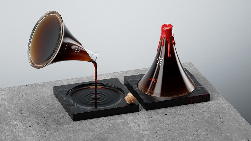 galantapp's tweet photo. Proyecto estudiantil de diseño de envases por la diseñadora Evgeni Kudrinskaya y el artista 3D Dmitriy Saveliev.

La forma de la botella del empaque de este proyecto enfatiza el origen de la salsa de soja, ese lugar sagrado en Japón: el volcán Fuji.

https://t.co/nOV4gmFysA https://t.co/YDyo69wGV4