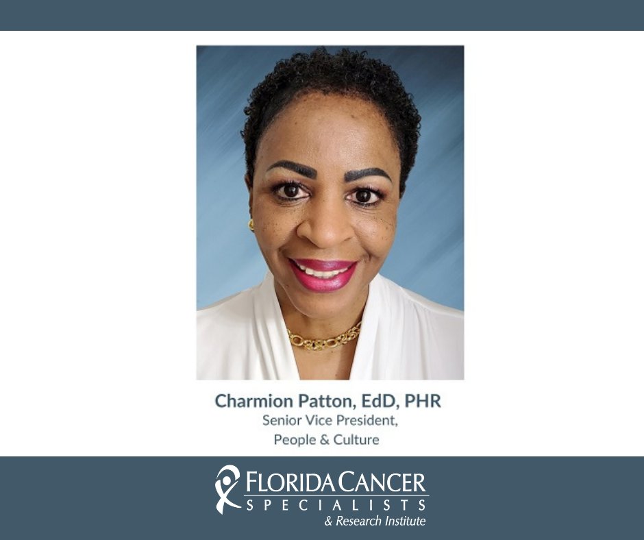 Charmion Patton, EdD, PHR joins FCS as Senior Vice President of People &amp; Culture and will oversee the development of innovative workforce initiatives. Read complete details here:  flcancer.com/en/articles/fl…