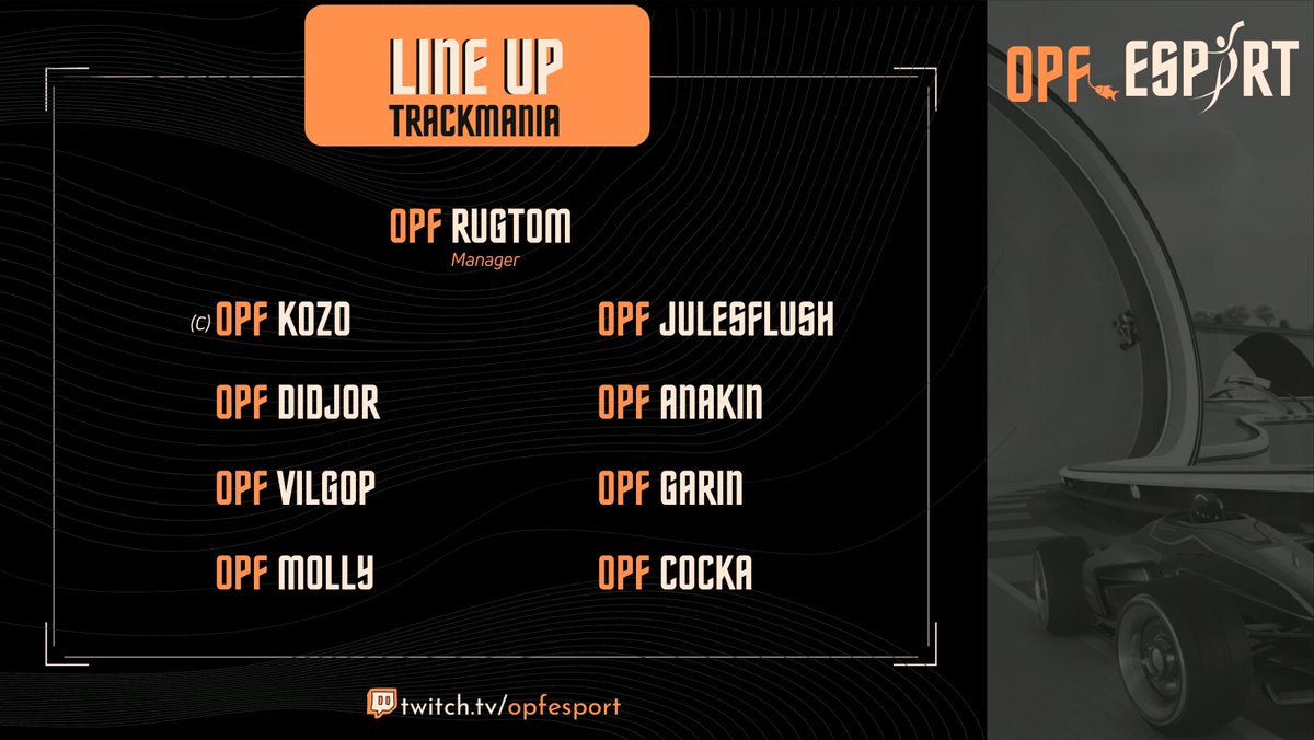 Ensemble &lt;3 

cc les copains : 

 <a href="/OPF_kozo/">Kozo</a> 
<a href="/FlushJules/">JulesFlush</a> 
<a href="/Vilgop/">OPF Vilgop 🚀</a> 
@Astro_Molly 
@AstroCocka 
<a href="/OPF_Anakin/">OPF_Anakin</a> 
<a href="/didjorTM/">didjor</a> 
<a href="/Tom_Rug/">OPF.Rug_tom</a> 
Garin 

ON SE RETROUVE SUR TRACKMANIA 🥳