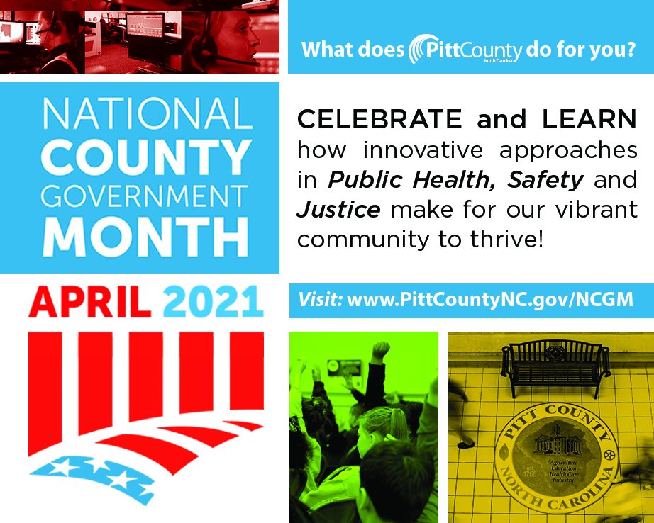 Pitt County, NC (@pittcountync) on Twitter photo Did You Know?
April is National County Government Month!
Celebrate and Learn more, visit: PittCountyNC.gov/NCGM Did You Know?
April is National County Government Month!
Celebrate and Learn more, visit: PittCountyNC.gov/NCGM