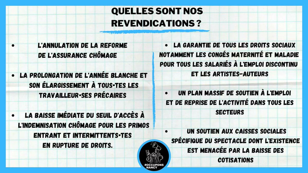 OccuponsN's tweet photo. Quelles sont nos revendications?
#OccuponsNancy
#OccuponsPartout https://t.co/s6R1v1C5tW