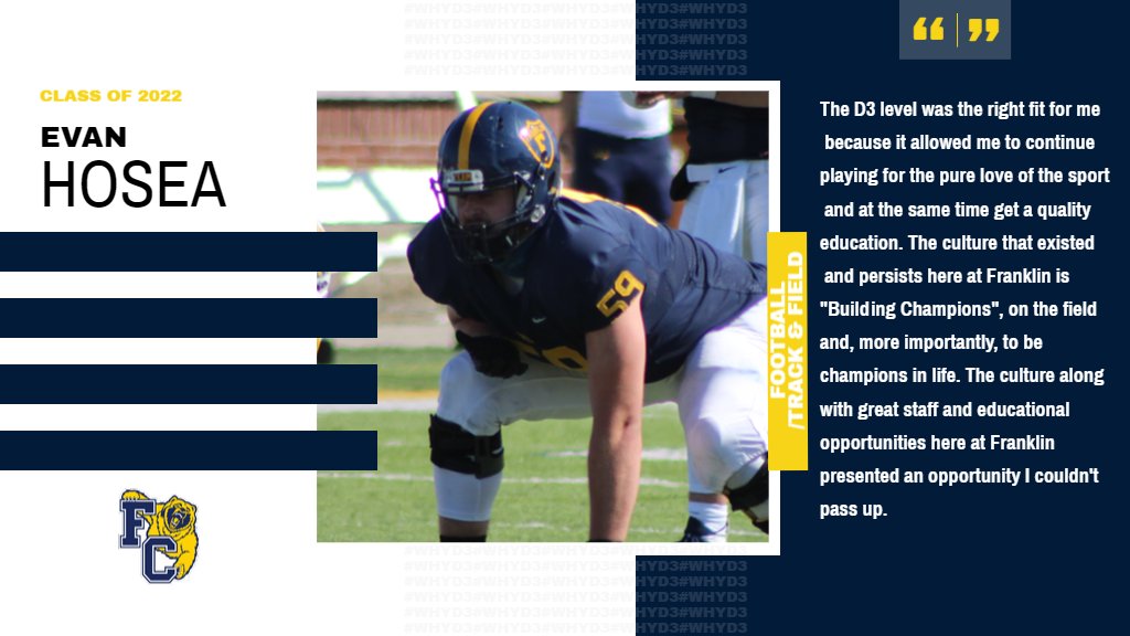 FCGrizAthletics's tweet photo. All week long, we will be highlighting athletes from each of our 19 programs and why they chose to continue their athletic and academic careers at the DIII level. @NCAADIII

Up first, members of @FCGrizFootball, @FCGrizMGolf, @FCGrizXCTF and @FCGrizHoops 

#whyD3 #FCD3Week2021 https://t.co/sLzZIgLBxI