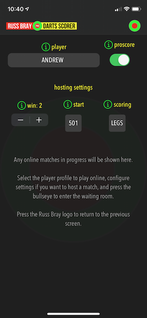 RussBrayApp's tweet image. With the new version of Russ Bray Darts Scorer Pro you can now use ProScore when playing Online to track doubles and keep an accurate average. Both players need to upgrade as there is a new lobby.

Apple - apple.co/2zp8A74
Android -  bit.ly/3eedr9V 

@Russ180