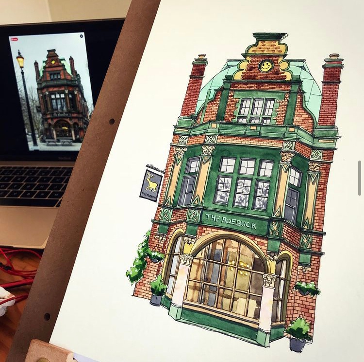 RoebuckBorough's tweet photo. To think, one week from now we'll be welcoming you back at The Roebuck once more 🦌

So good, we hear, people like to draw us from time to time (and don't we look great here?) Come and see it for yourself - visit https://t.co/rCr4aftAES to get those bookings in! https://t.co/tfB3zM3G3R