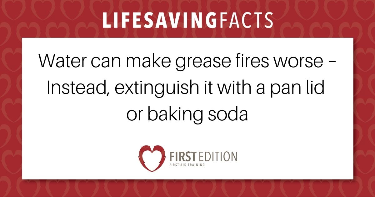 Put a lid on it! 

To extinguish a small #greasefire, keep a pot lid nearby when cooking. It cuts off the supply of oxygen to the grease fire, oxygen it needs to burn.

Let's all serve up some #FireSafety in the Kitchen!

#lifesavingtips #cookingsafety #homesafety #homefires