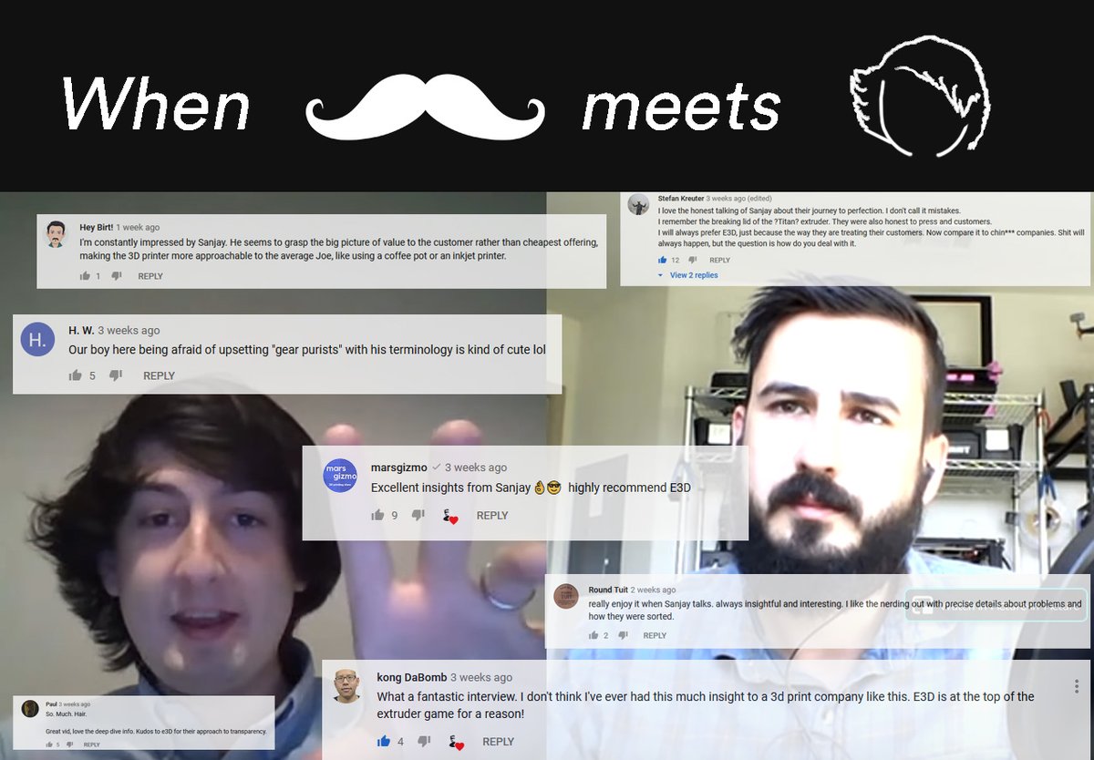 E3DOnline's tweet photo. Highly recommended podcast style listening from E3D. 🎤🎵
In case you didn't catch it, please check out this 3D Print General Interview with Sanjay discussing the Hemera relaunch. #ASMR #MachinePorn
https://t.co/Yx4zFIAhFr https://t.co/8rdR7ziK1N