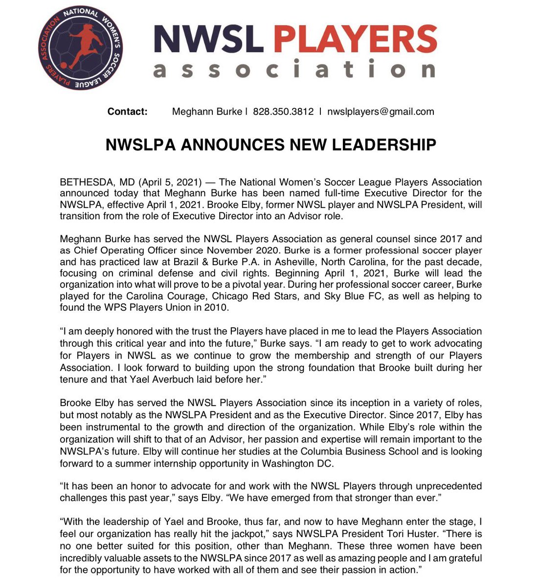 Leadership Announcement! Join us in welcoming our new Executive Director Meghann Burke!