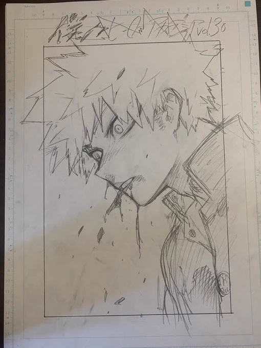 The symbolism Hori used here is so significant and powerful to explain how Kacchan's middle school self is metaphorically dead. He's no longer that person. He CHANGED. He made the ultimate sacrifice for DEKU. The "bully" he was is dead. Hori is telling us to PAY ATTENTION to his+ 