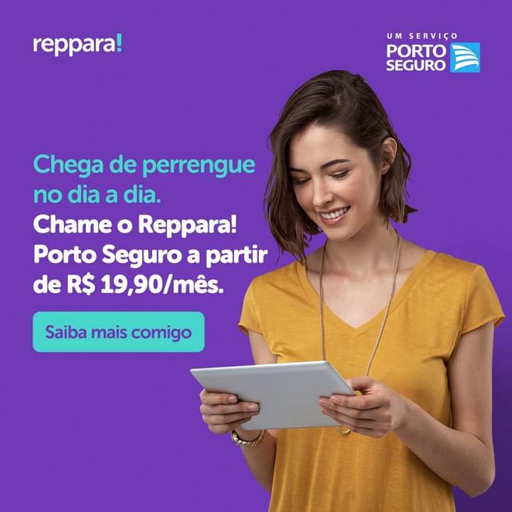 ElianeS09445926's tweet photo. O Reppara! é uma assinatura de serviços para você se permitir a não se preocupar com imprevistos.
Você tem acesso a um serviço por mês para o plano escolhido e 20% de desconto na compra de serviços avulsos da Porto Seguro Faz.
#ProjetoMeuPortoSeguro #MeuPortoSeguro #reppara https://t.co/C4iPcD2Onp