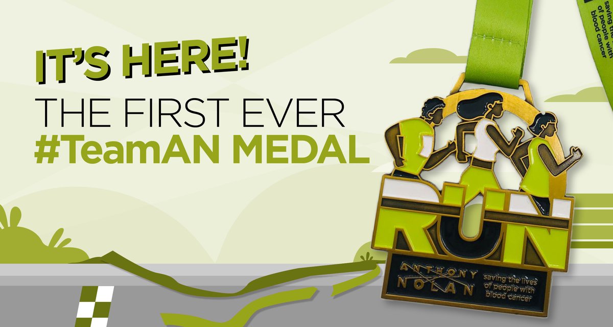 Get your hands on this *BRAND NEW* #TeamAN medal! 🤯💚🖤🥇runfortheworld.org/events/anthony…

Choose 3k, 5k, 10k or half &amp; as Run for the World are supporting AN this year, *25% of your reg fee* will be donated to the charity. YAY!