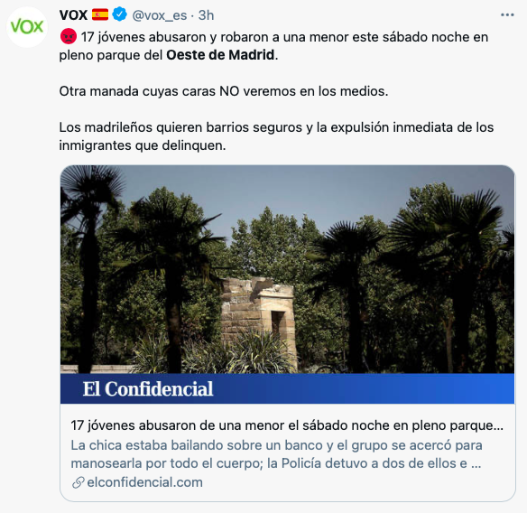 ymouled's tweet photo. Les importa entre CERO y NADA la víctima, lo único que les preocupa es fomentar el racismo. https://t.co/3K3iKdKkKS