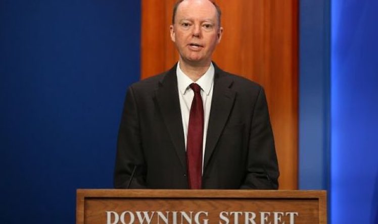TheGarlic2's tweet photo. As Chief Medical Officer Sir Chris Whitty mutters ‘next slide please’ for the 1000th time, it becomes clear that the man helping to plan the UK’s corona-virus action plan is still not trusted enough to control his own powerpoint #coronavirus #DowningStreetBriefing https://t.co/mmOfxaxlFa