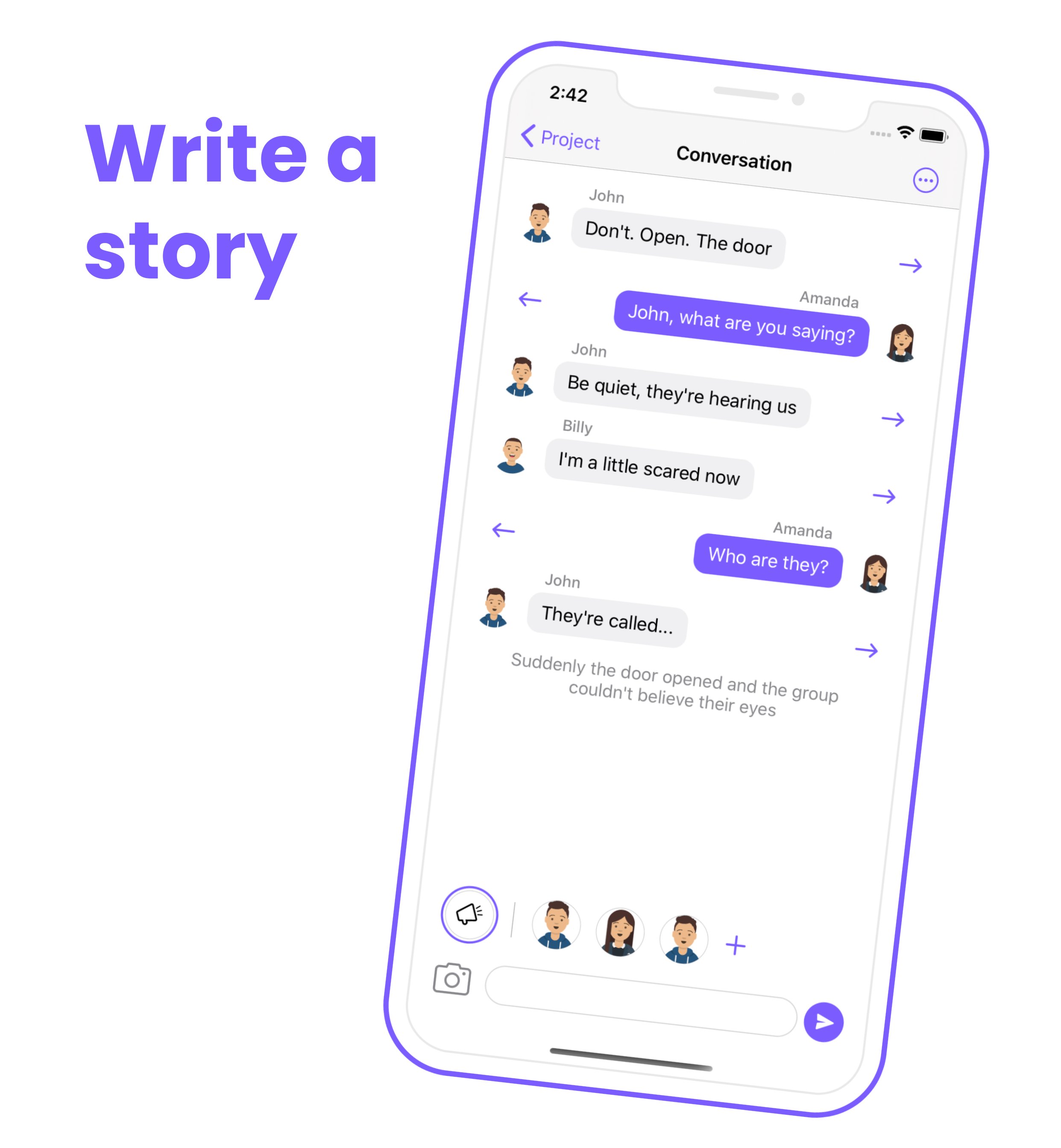 Social Maker App på Twitter: "Did you install TypeStory? It's our new app  designed for AU writers. Create conversations, organize characters using  aliases, export pictures with automatic crop, and more. Get it