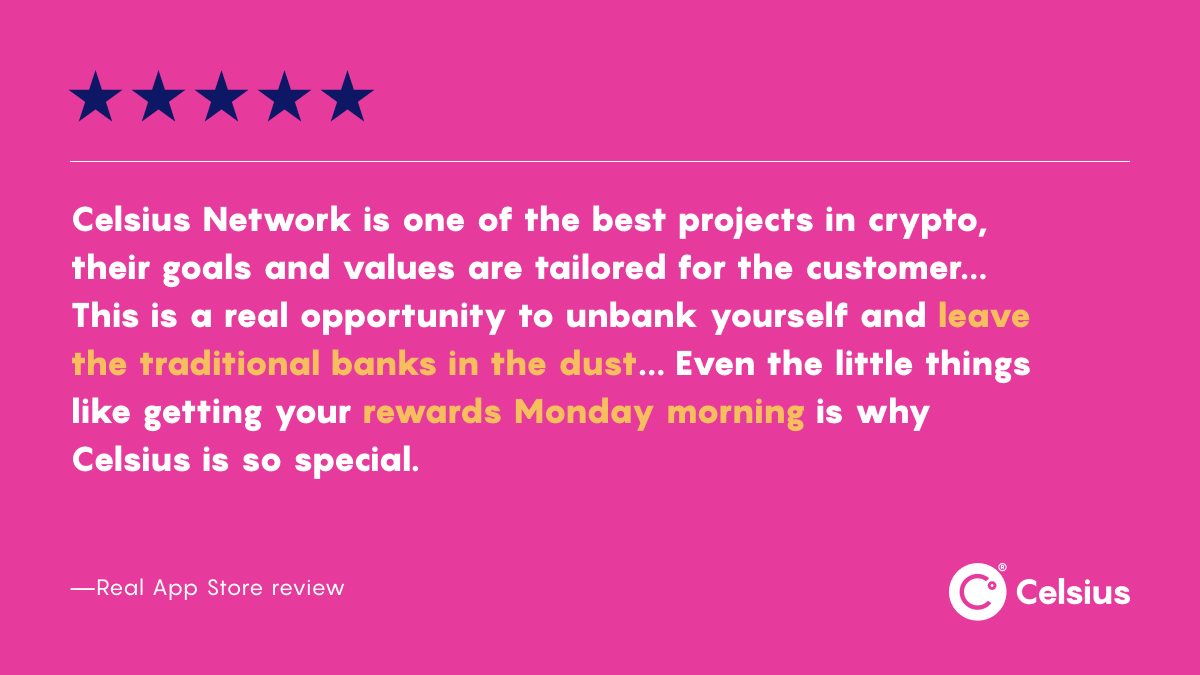 CelsiusNetwork's tweet photo. #MoneyMondays 🔥🙌
#UnblockYourself #UnbankYourself #HODL #Celsius #Crypto https://t.co/A81jI1cTsy