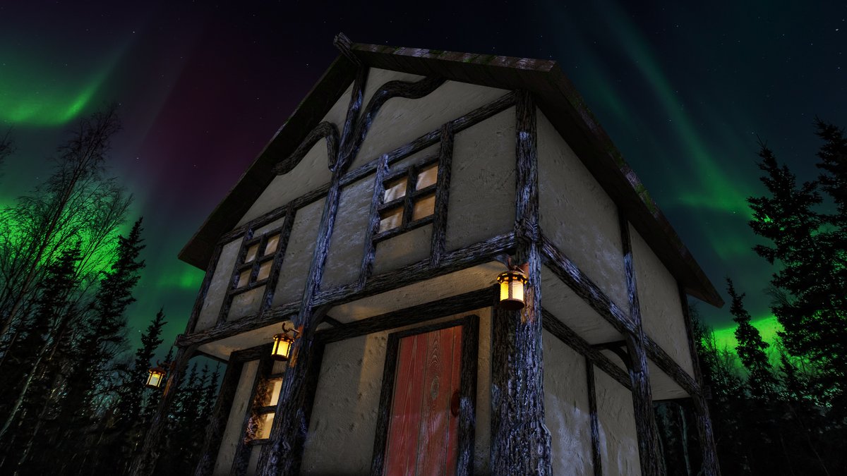 nealiios's tweet photo. HOUSE FOR SALE in Eggley. Vacant following strange events BUT DEFINITELY NOT HAUNTED. Rustic, in good condition, recently renovated. Kingdom sovereigns, or twenty of the best Northwarden pigs. Ask for Devon in The Stranger tavern. #3DMakeover #BetrayalAtKrondor #ItsOnlyAModel https://t.co/2gjNXeP7YT