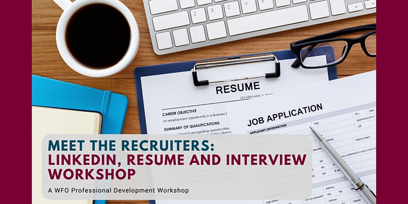 WFOpportunity's tweet photo. Job hunting? Join this FREE workshop to find out how to best tailor your LinkedIn, resume and interview responses to get the job you want. Workshop will be held virtually Friday, April 16th at noon. Register 👇

https://t.co/0rBBo5piox https://t.co/y1WboJrFgw