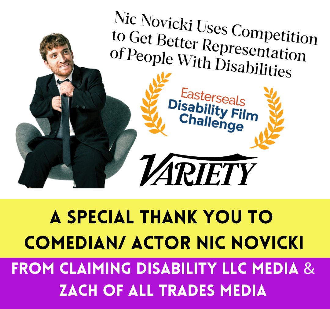 We see ya @nicnovicki
Thank you, it's a tough, thankless job❤
@Variety
@DisabilityChall
@ERINCLAIMINGInc
@ZacharyMecham

#easterseals2021 #InspireChange #disabilityfilmchallenge #disabilitypride #disabilityrights #disabledandhot