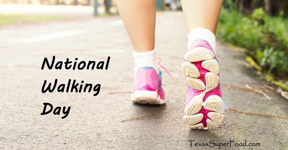 National Walking Day - Stretch Your Legs! Get Your Heart Pumping! Some Experts suggest Walking over Running if you want to Reduce Cortisol & Lose Weight! Just 30 minutes each day...Nutrition & Exercise! TexasSuperFood.com #Walking #HealthyExercise #Lifestyle #MakeItAHabit