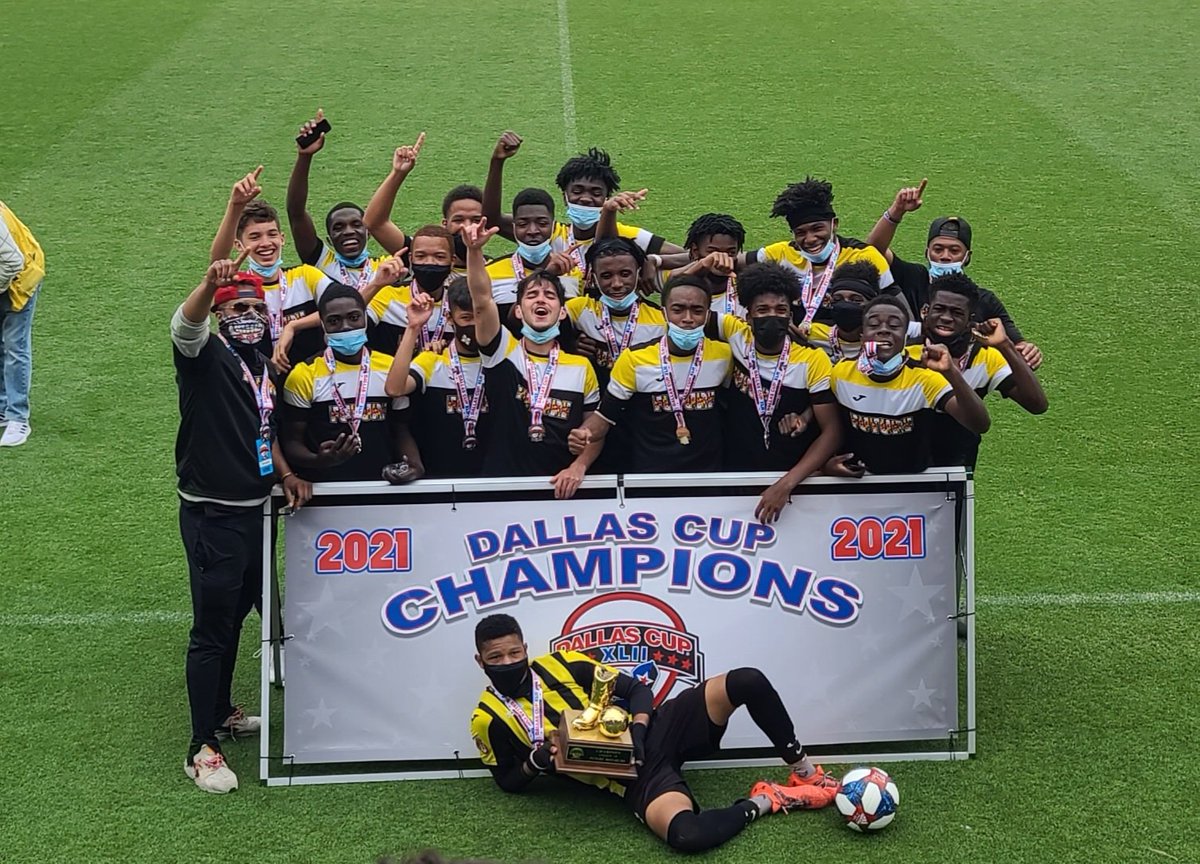My son's soccer team are the DALLAS CUP  U18 CHAMPIONS! This tournament is the #1 ranked soccer tournament in the US!

With a 2-1 Victory over FC Dallas Premier 03!
#FSCSTRONG #DMVSOCCER #FUTURESOCCER