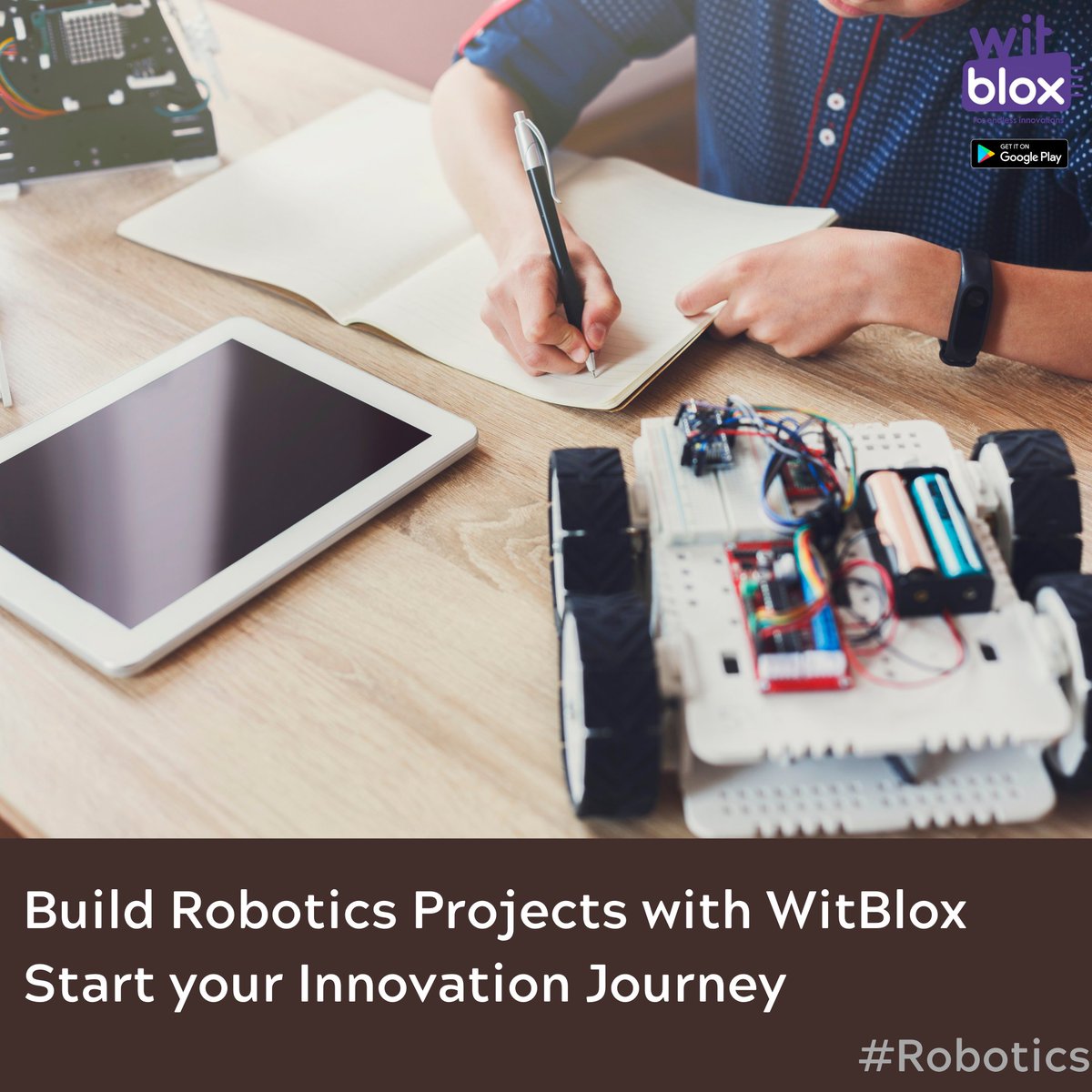 WitbloxIndia's tweet photo. Get started with your journey of Innovation with WitBlox
Become a part of India's #1 Maker Community with 60k+ young innovators
Get started at https://t.co/vCRAMMYqi6
#witblox #education #edtech #startups #robotics #DIY #doityourself #robot #projects #scienceisfun https://t.co/fpHef1c7HQ