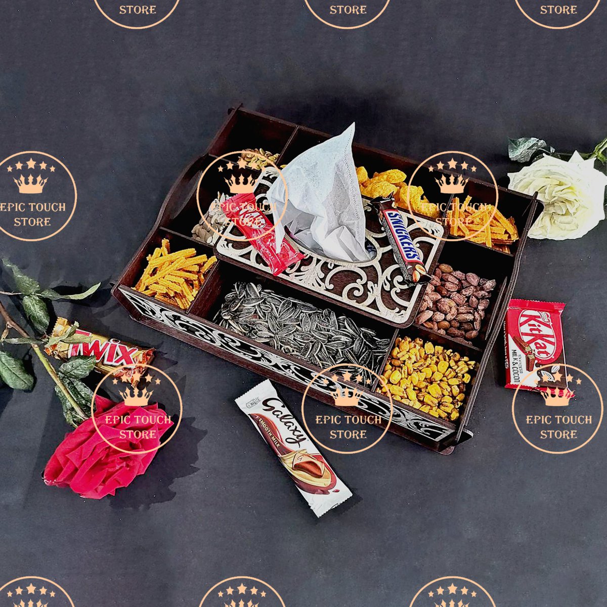 صنية التسالي

متاح حفر الاسم علي جانب الصنية ❤️