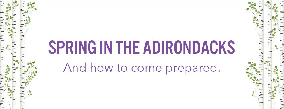 Spring is in the air and ice and mud are on the trails. Planning a trip? Here's some tips to enjoy spring in the Adirondacks.

loveyouradk.org/spring
