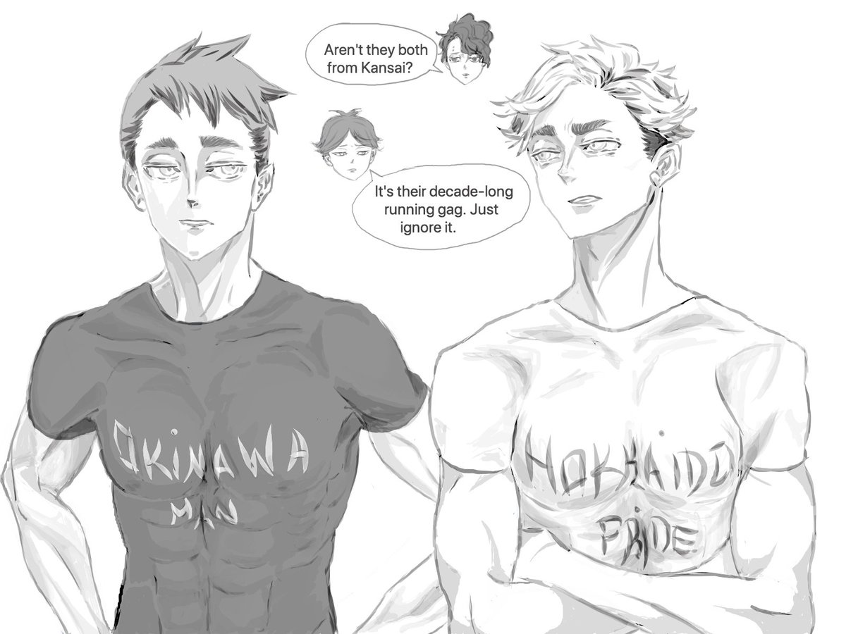 haretsuuu's tweet photo. ahh, i'm so late!! here's my entry for the #MiyaFourWeek2021 @MiyaFourWeek 
[late] day 2: tier 2 // post-timeskip https://t.co/BFABIx6axY