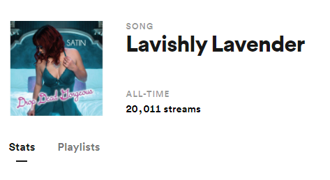 Satin_band's tweet photo. Just broke #20Kstreams for our song "Lavishly Lavender" on Spotify!
Thanks 1&A for the support!
https://t.co/r5iwee7Bp1
@Pablo_Rocksey_M @ShaneLarmand @DgbBucci @CruelHorizon @golden_mantis @dorner_martina @SharonEChen @jam_tako3 @Chenel_No1 @jcarrmusic @Forwardmanne @sheamiej https://t.co/V2rPna5BrI