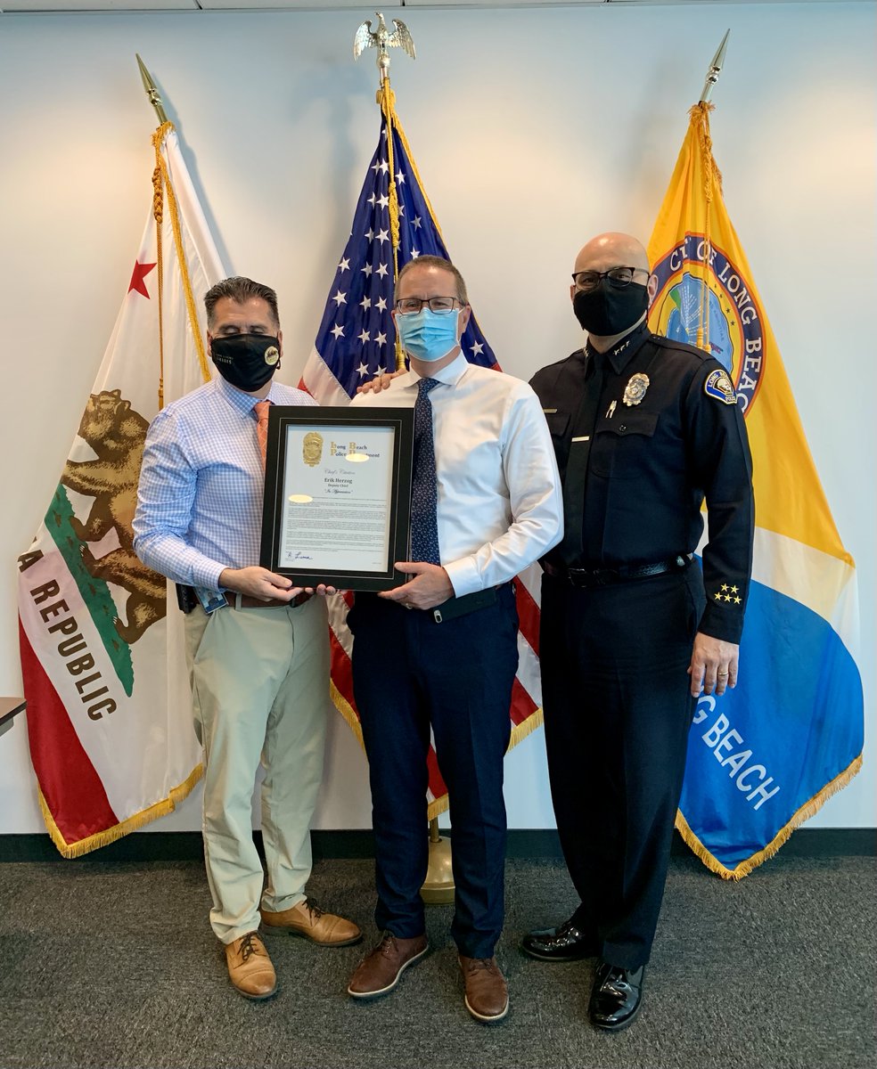 Congratulations to Deputy Chief Erik Herzog on 31 years of dedicated service with <a href="/LBPD/">Long Beach PD (CA)</a>.  We wish you all the best as you move into the next chapter of your life.  Well done, Erik!