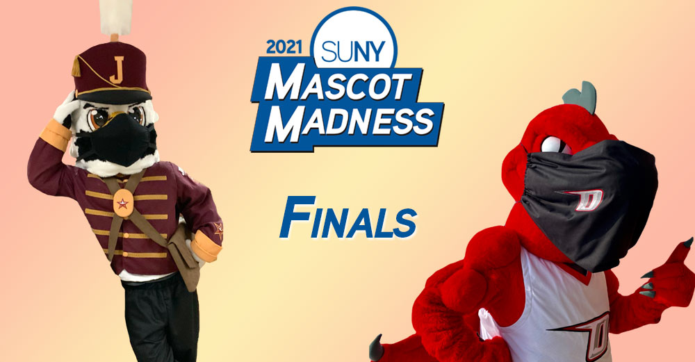 SUNY's tweet image. Bonus votes! The 2 finalists are competing to be named #SUNY #MascotMadness champion. Help them out by giving a bonus vote to your favorite. 

LIKE to vote Boomer T Cannoneer of @sunyjefferson @CANNONEERS 
RT to vote Red @SUNY_Oneonta @RedDragonSports