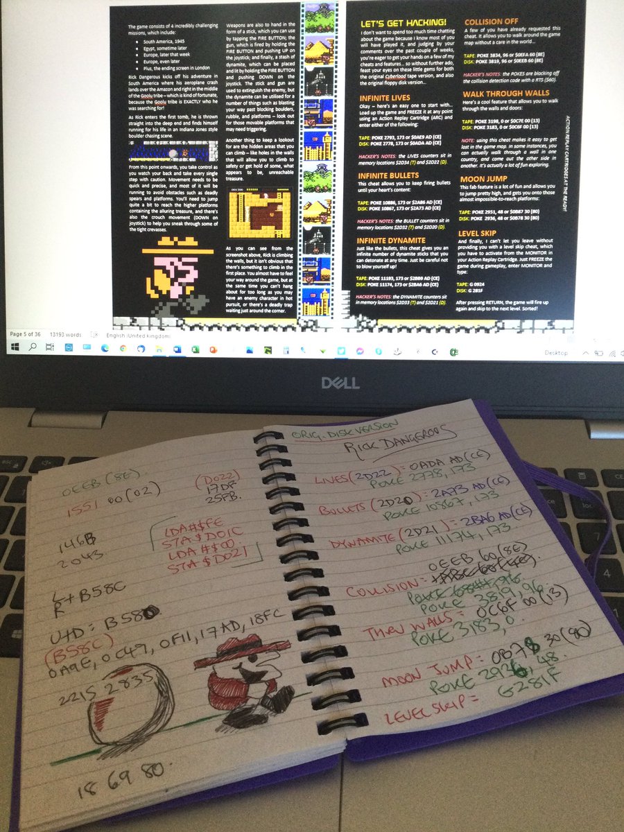 FREEZE64UK's tweet photo. My RICK DANGEROUS squiggles, which appeared in the current issue of FREEZE64 #44
Features Rick Dangerous retrospective along with some cool POKES, AND an interview with its designer @simorph
https://t.co/kw0Y7fChMh
#commodore64 #c64 #c64mini
#FREEZE64Rulez #HackersoftPads https://t.co/FBeIG9XDHt