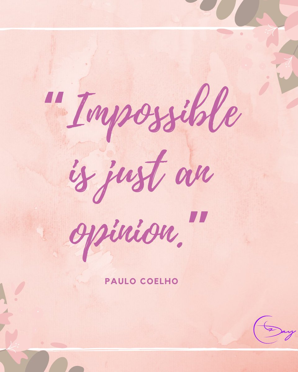 cgdayinsight's tweet photo. Nothing is impossible if you put your heart and mind into it.

#MotivationalMonday #MindfulMonday #Monday #OvercomingBizObstacles #NothingIsImpossible https://t.co/t0KR3D4rA8