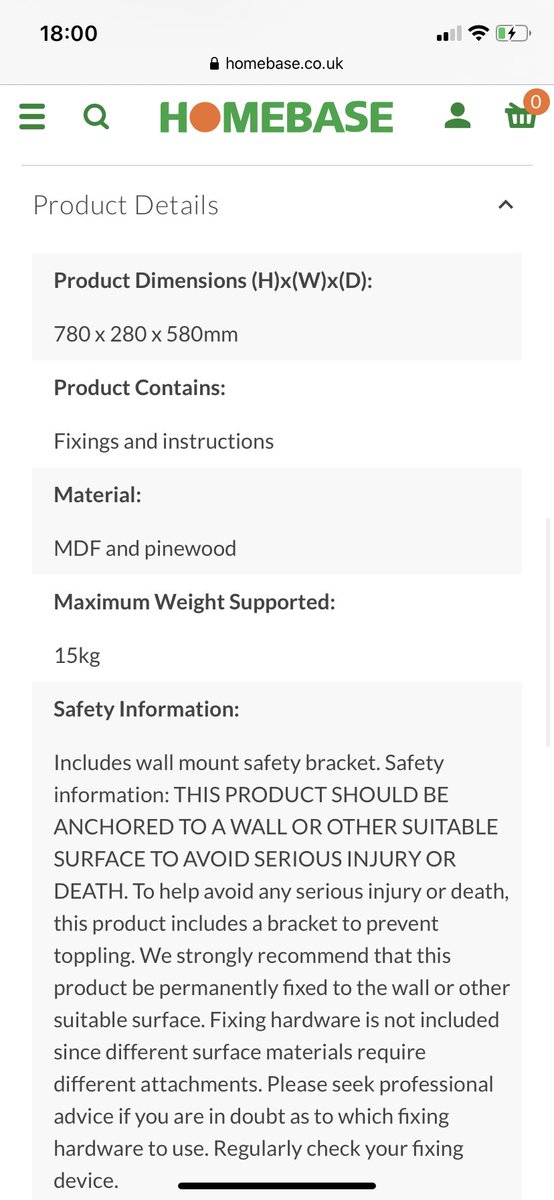 canine_to_five's tweet photo. @Homebase_uk looking to buy this but the measurements don’t seem correct in mm,they seem too small for the picture?Please could you let me know measurement in cm? https://t.co/6MEitkkVqJ
