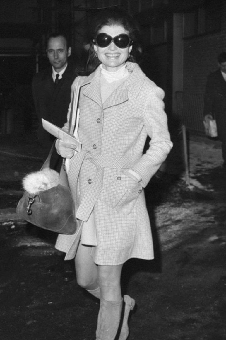 First bag was designed in 50s as a unisex hobo bag. The first name G1244 had been soon replaced by 'Jackie' as Jackie Kennedy was photographed with one of those bags very often. the bag was automatically associated with her.