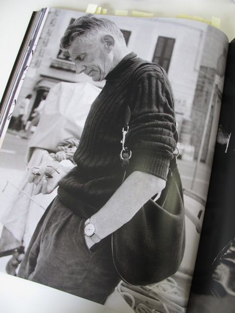 Samuel Beckett and Peter Sellers with their Gucci bag.