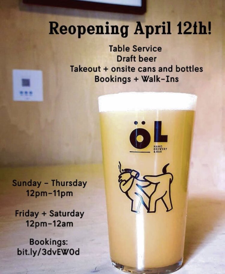 We’re back! 
Bookings are now pretty full but there will be plenty of space for walk-ins.
We can’t wait to see you!